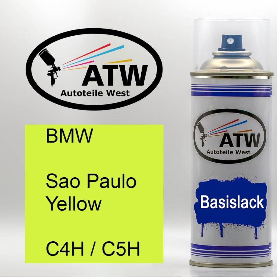 BMW, Sao Paulo Yellow, C4H / C5H: 400ml Sprühdose, von ATW Autoteile West.